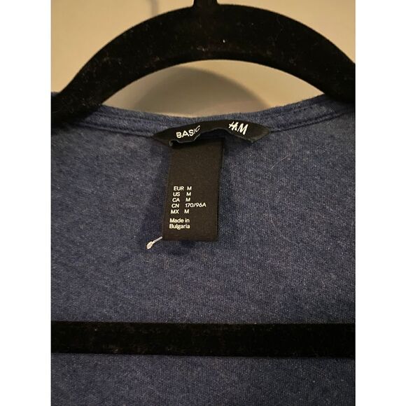 H&M Women’s Basic 3/4th Sleeve Lightweight Navy Cardigan Size Medium NWOT - Picture 3 of 6